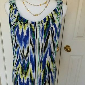 Ellen Tracy Blouse Sleeveless Beautiful Top